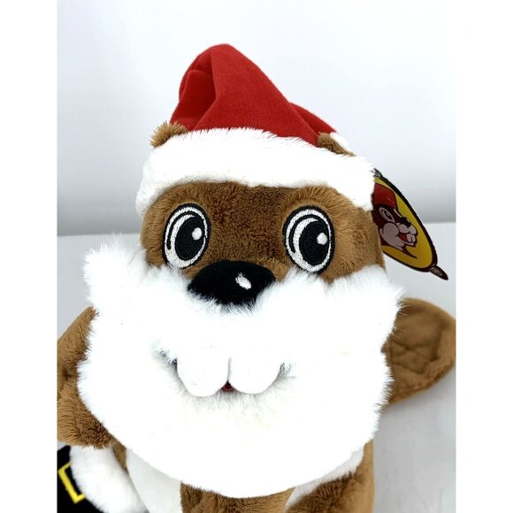 Buc-ee's Santa Beaver Holiday Christmas Medium 10" Plush Bucees - Picture 2 of 7